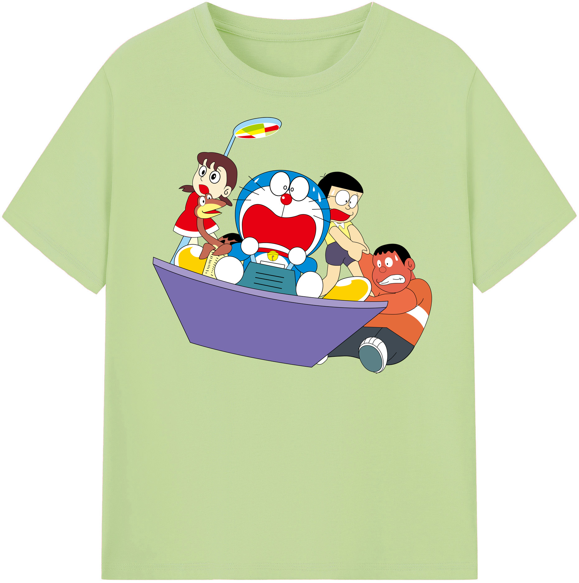 （画像用） ドラえもん Doraemon 綿100％半袖Tシャツ（フロントプリント）
